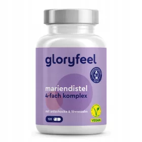   Gloryfeel Mariendistel-Komplex Kapseln – 120 Stück für vegane Detox