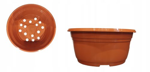  Zoigarden-Blumentopf, 21 cm x 22 x 10,3 cm, Durchmesser 21 cm, Kunststoff in Braun- und Beigetönen, Terrakotta