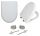 Estiva OVAL Toilettensitz, weißer Duroplast