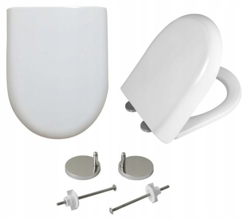 Estiva OVAL Toilettensitz, weißer Duroplast