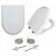 Estiva OVAL Toilettensitz, weißer Duroplast