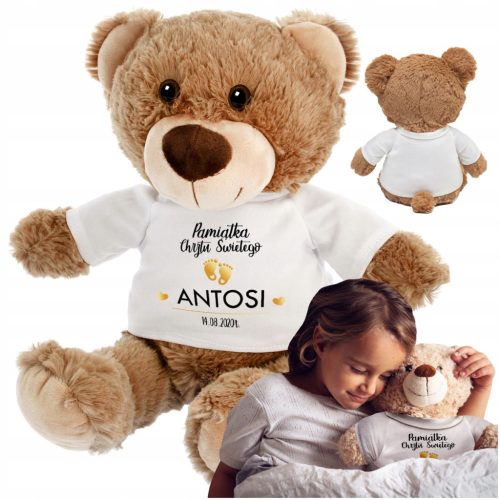  Ein Geschenk für ein Mädchen zum Valentinstag, ein Teddybär, ein Teddybär, ein Teddybär mit Namen.