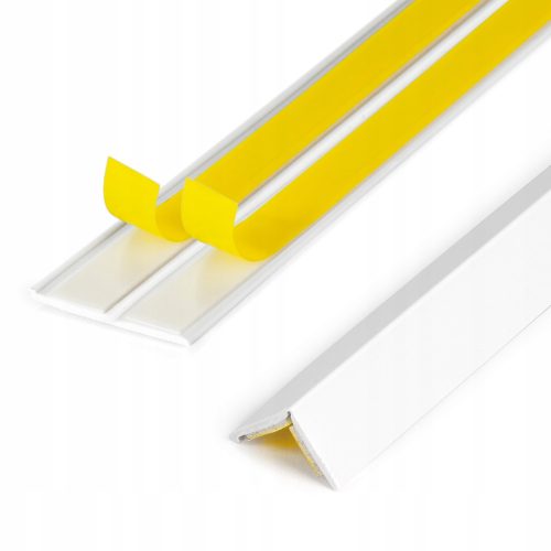Selbstklebender Abdeckstreifen 25x25 WEISS aus flexiblem PVC - 50 m