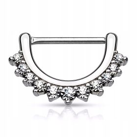  CLICKER SEPTUM OHRRING SILBER TITAN G23 1,2/8