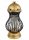  LATERNENKITCH, GEÖFFNETES GRENADA, GOLD UND SCHWARZ, 39 cm