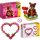  LEGO Creator 40638 herzförmige Dekoration + LEGO ICONS 404624 Valentinstag-Lego-Teddybär für Mädchen als Geschenkbär Valentinstag-Braunbär