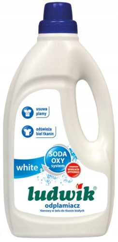  Effektiver Sauerstoff-Fleckenentferner in Gel für weiße Stoffe LUDWIK White 1l