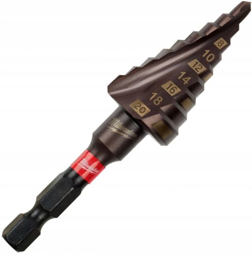 4–20 mm Stoßwellen-Schlag-Stufenbohrer, Milwaukee