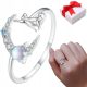  Silberring MOON CAT verstellbarer Mondstein S925 + Box
