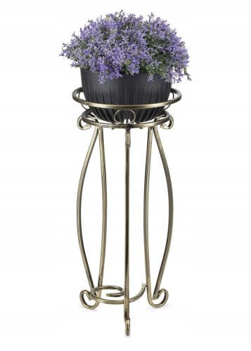  Loft-Blumenständer aus Metall, Pflanzen, Goldpatina, stehender Blumenständer