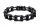  Herrenarmband - Fahrradkette, Edelstahl 14mm/21cm - Schwarz