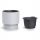  Prosperplast Blumentopf 46,8 cm x 46,8 x 44 cm Durchmesser 46,8 cm Kunststoff weiß