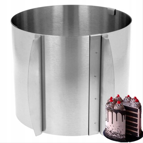 Brunbeste Kuchenform 16 Durchmesser 30 cm + Spachtelschaber zum Glätten der Sahnetortenmasse
