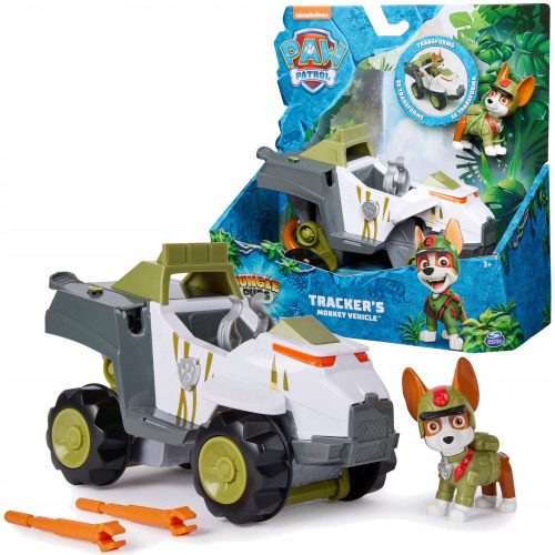  PAW PATROL JUNGLE PUPS SET TRACKER-FAHRZEUG + FIGUR