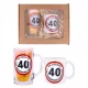  Set aus Bierkrug und Becher, Geschenk zum GEBURTSTAG 18-99, Mann, Ehemann, DESIGNS