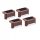  Qushop eingebettete Solarlampe 5 cm 4 Stk.
