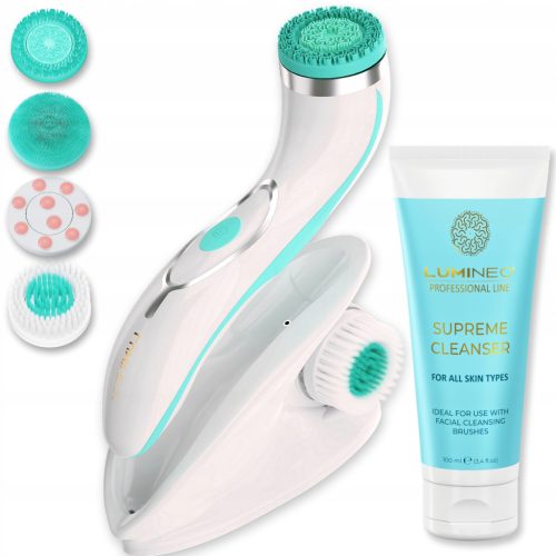  Lumineo Brush PRO türkis 4 Spitzen + Gel für alle Hauttypen