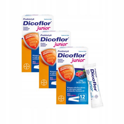 Dicoflor® Junior - Probiotisches Pulver mit Waldfruchtgeschmack, 3er-Pack