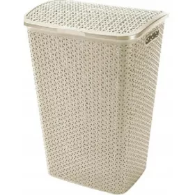  Curver 55l freistehender Wäschekorb, Braun- und Beigetöne