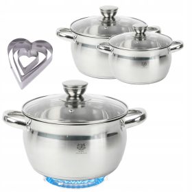  Karl Hausmann Limfa Topfset, Edelstahl, 3-tlg.