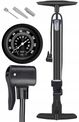  Gemson UNIVERSAL-Standpumpe MIT DRUCKANZEIGE, schwarz