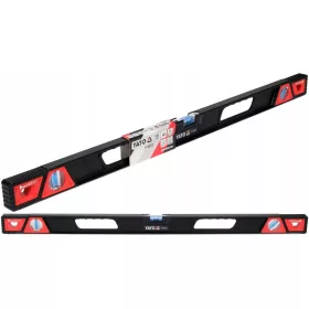    YATO-Wasserwaage, magnetische Wasserwaage, 800 mm, verstärktes Aluminium, 5 Magnete