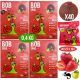 Bob Snail Frucht-Snackrollen - Apfel Erdbeer Geschmack, 100g