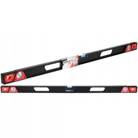    YATO-Wasserwaage, magnetische Wasserwaage, 1000 mm, verstärktes Aluminium, 5 Magnete