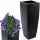  Decorya Blumentopf 75 cm x 28 x 75 cm Durchmesser 28 cm Kunststoff dunkelgrau, schwarz, graphit
