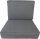 Kissen für einen PALLET Sessel 60 x 60 + Rückenlehne 60 x 40 anthrazit Silber 23