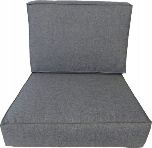 Kissen für einen PALLET Sessel 60 x 60 + Rückenlehne 60 x 40 anthrazit Silber 23