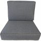 Kissen für einen PALLET Sessel 60 x 60 + Rückenlehne 60 x 40 anthrazit Silber 23