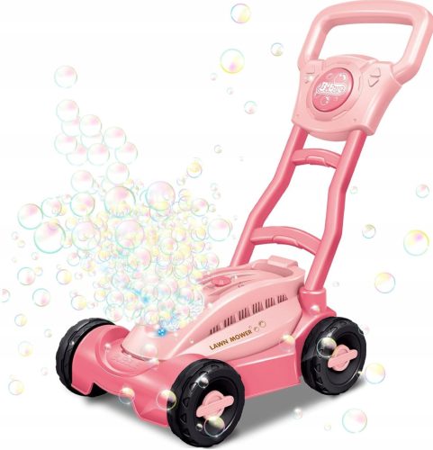 KINDERMÄHER FÜR SEIFENBLASEN + FLÜSSIGE ROSA SPULE