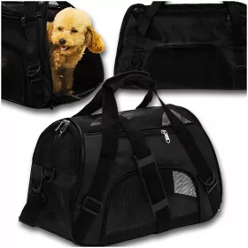    TRANSPORTER FÜR HUNDE UND KATZEN, TASCHE AUF GESTELL FÜR TIERE, 5 FARBEN, 43*28*19 CM