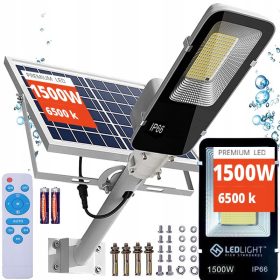  LED-Straßenleuchte 1500 W 150000 lm solarbetrieben