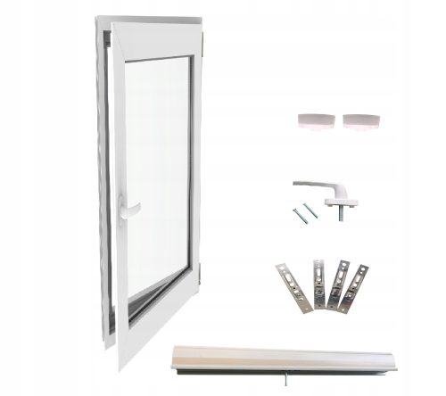 PVC-Lorac-Fenster 40x60 cm, kipp- und drehbar, rechts, weiß