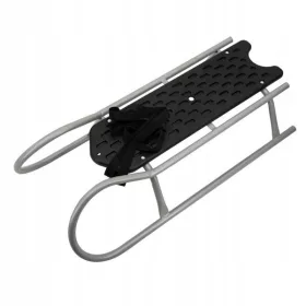  Adbor LUMO Metallschlitten mit Riemen, Farbe: SILBER