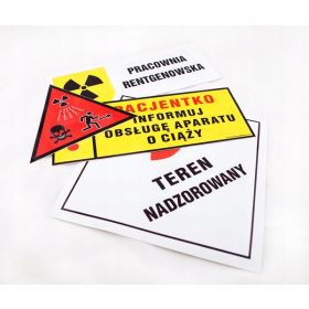 Aufkleber für Röntgenräume