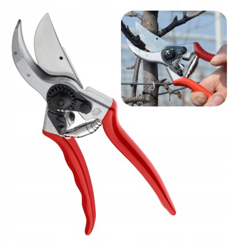  Agrosimex-Gartenschere mit Lederholster, 21,5 cm
