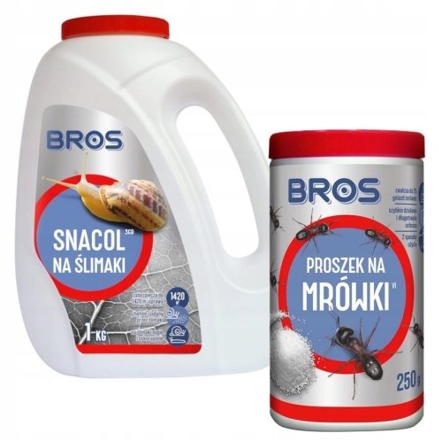 BROS SNACOL 1kg + BROS Ameisenpulver 250g - Effektive Schädlingsbekämpfung