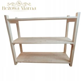    Regal aus Kiefernholz für ein Montessori-Kinderzimmer 90x75x30