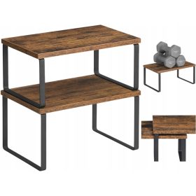  SONGMICS KCS020X01 Gewürzregale braun 2 Stk.