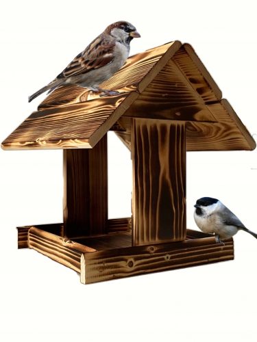  Solides, gebranntes Vogelfutterhaus