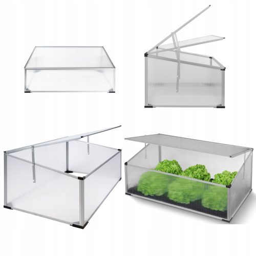  Abdeckung 100 cm, weiß, transparenter Kunststoff
