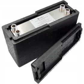   Plattenwärmetauscher 70 Platten 80 kW 4 x 3/4 Zoll SANITLINE SL2370 + Isolierung