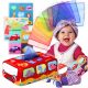  Sortierer-Plüschbox mit Tüchern, sensorisches Spielzeug, Montessori-Lernen