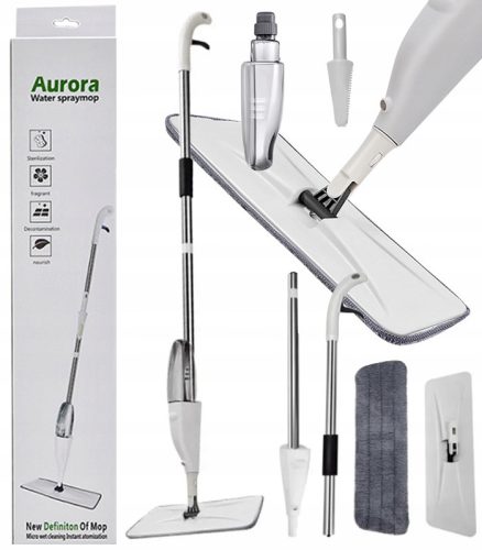 Flachmopp Shopek Mop mit Spray, flach, Spraymop-Nachfüllungen, 13 cm