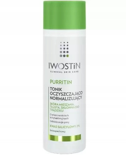 Iwostin Purritin Klärender und Normalisierender Toner 200 ml - Ideal für Mischhaut und Akne