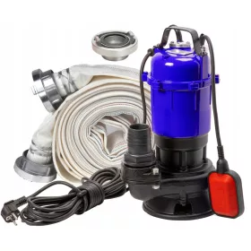    Einbach Tauchpumpe 550 W 18000 l/h + Geko G70003 Feuerwehrschlauch 2" 20m