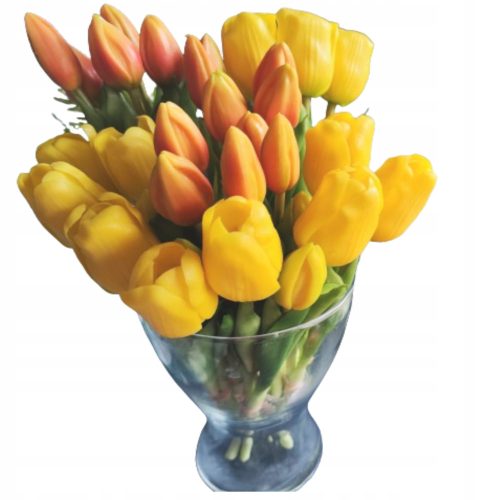 Künstliche Blumen und Früchte SILIKON-TULPEN GUMMI-TULPEN KÜNSTLICHE BLUMENSTRAUßE WIE LEBENDSTRAUßE + 2 weitere Produkte